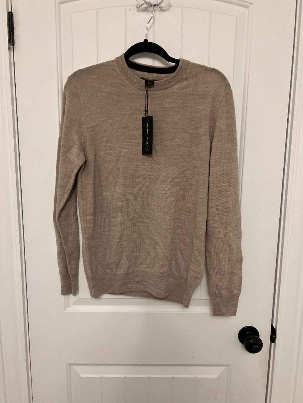 Christian Lacroix Beige Crewneck merino wool Sweater